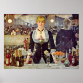 edouard Manet - Bar op de Folies-Bergere Poster (Voorkant)