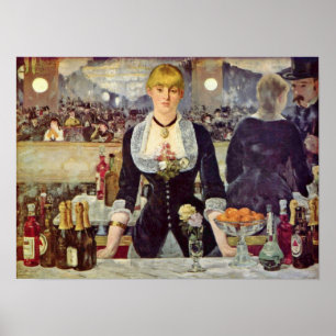 edouard Manet - Bar op de Folies-Bergere Poster