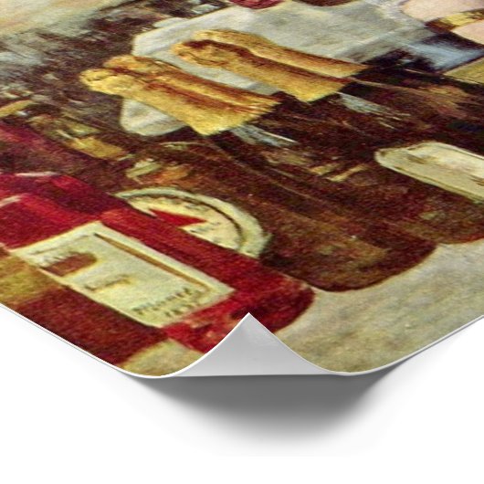 edouard Manet - Bar op de Folies-Bergere Poster (Hoek)