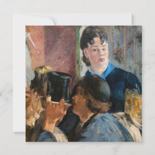 Edouard Manet - Barmeid Bedient Bier Bedankkaart