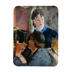Edouard Manet - Barmeid Bedient Bier Magneet