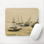 Edouard Manet | Beach, Low Tide Muismat (Met muis)