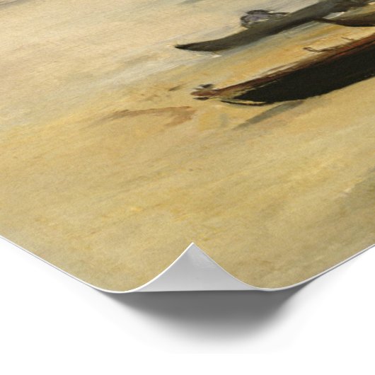 Edouard Manet | Beach, Low Tide Poster (Hoek)