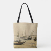 Edouard Manet | Beach, Low Tide Tote Bag (Achterkant)