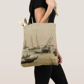 Edouard Manet | Beach, Low Tide Tote Bag (Dichtbij)