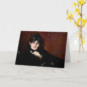 Edouard Manet - Berthe Morisot Languit Kaart (Gele Bloem)