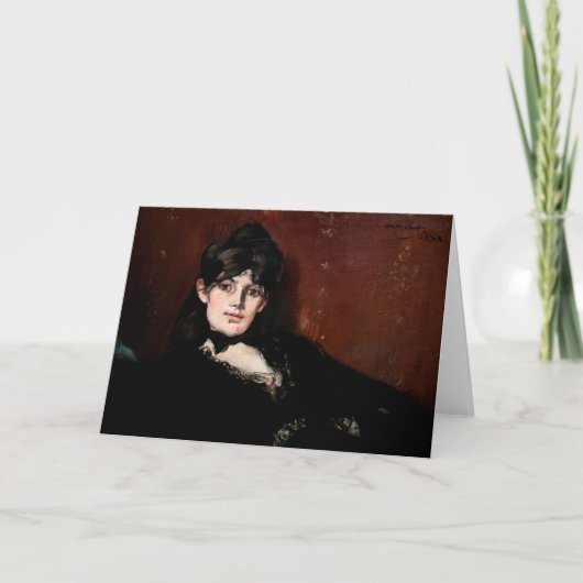 Edouard Manet - Berthe Morisot Languit Kaart (Voorkant)