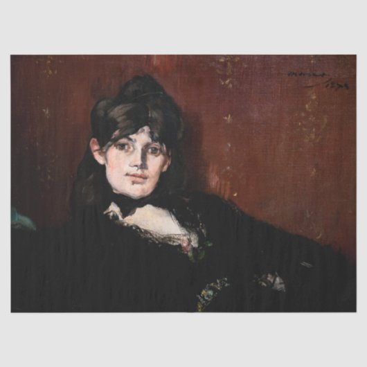 Edouard Manet - Berthe Morisot Languit Tissuepapier (Voorkant)