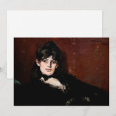 Edouard Manet - Berthe Morisot Liggend Kaart (Voorkant / Achterkant)