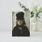 Edouard Manet - Berthe Morisot met een Bouquet Briefkaart (Staand voorkant)