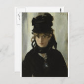 Edouard Manet - Berthe Morisot met een Bouquet Briefkaart (Voorkant / Achterkant)