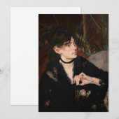 Edouard Manet - Berthe Morisot met een ventilator  Bedankkaart (Voorkant / Achterkant)