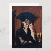 Edouard Manet - Berthe Morisot met een ventilator Bedankkaart (Voorkant / Achterkant)