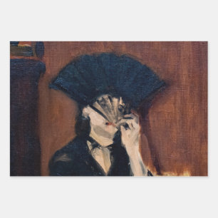 Edouard Manet - Berthe Morisot met een ventilator Inpakpapier Vel