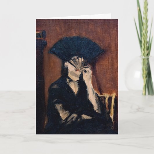 Edouard Manet - Berthe Morisot met een ventilator Kaart (Voorkant)
