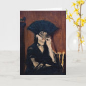 Edouard Manet - Berthe Morisot met een ventilator Kaart (Gele Bloem)
