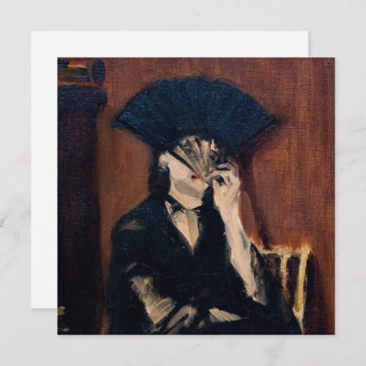 Edouard Manet - Berthe Morisot met een ventilator Kaart (Voorkant / Achterkant)