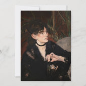 Edouard Manet - Berthe Morisot met een ventilator Kaart (Voorkant)
