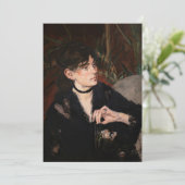 Edouard Manet - Berthe Morisot met een ventilator Kaart (Staand voorkant)