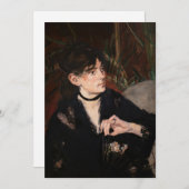 Edouard Manet - Berthe Morisot met een ventilator Kaart (Voorkant / Achterkant)
