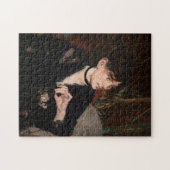 Edouard Manet - Berthe Morisot met een ventilator  Legpuzzel (Horizontaal)