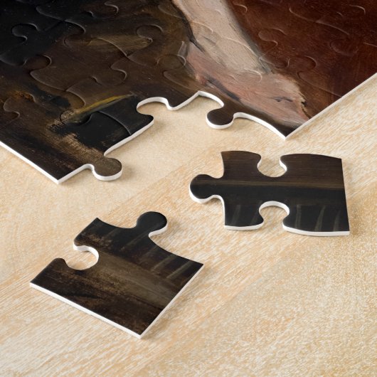 Edouard Manet - Berthe Morisot met een ventilator Legpuzzel (Zijkant)