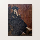 Edouard Manet - Berthe Morisot met een ventilator Legpuzzel (Verticaal)