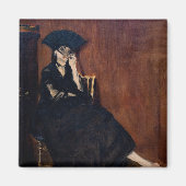 Edouard Manet - Berthe Morisot met een ventilator Magneet (Voorkant)
