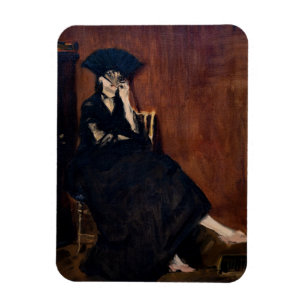 Edouard Manet - Berthe Morisot met een ventilator Magneet