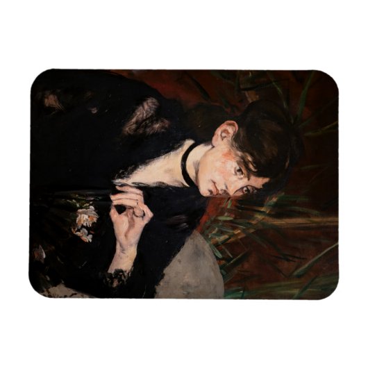Edouard Manet - Berthe Morisot met een ventilator  Magneet (Horizontaal)