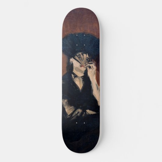 Edouard Manet - Berthe Morisot met een ventilator Persoonlijk Skateboard (Voorkant)