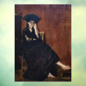 Edouard Manet - Berthe Morisot met een ventilator Raamsticker (Vel 3)