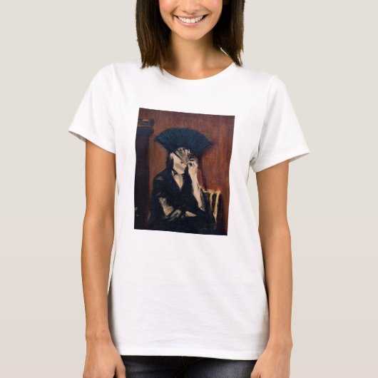 Edouard Manet - Berthe Morisot met een ventilator T-shirt (Voorkant)