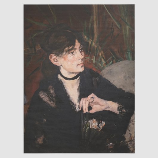Edouard Manet - Berthe Morisot met een ventilator Tissuepapier