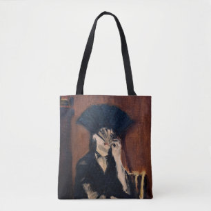 Edouard Manet - Berthe Morisot met een ventilator Tote Bag