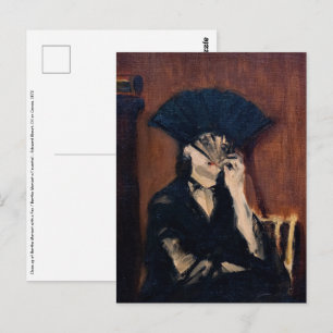 Edouard Manet - Berthe Morisot met een ventilatorB Briefkaart