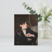 Edouard Manet - Berthe Morisot met een waaier 1874 Briefkaart (Staand voorkant)