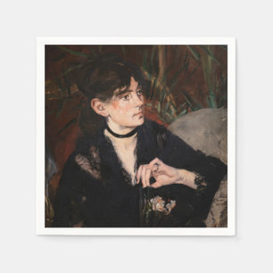 Edouard Manet - Berthe Morisot met een waaier 1874 Servet