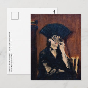 Edouard Manet - Berthe Morisot met een waaier ansi Briefkaart