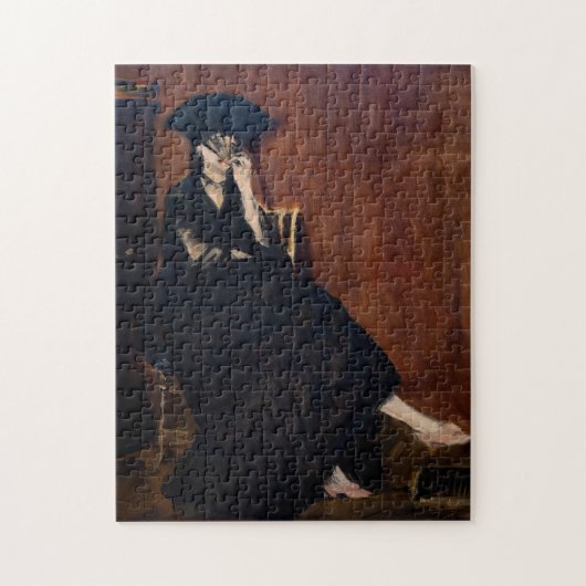 Edouard Manet - Berthe Morisot met een waaier Legpuzzel (Verticaal)