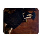 Edouard Manet - Berthe Morisot met een waaier Magneet (Horizontaal)