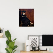 Edouard Manet - Berthe Morisot met een waaier Poster (Thuiskantoor)