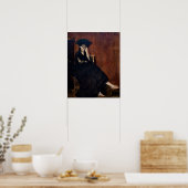 Edouard Manet - Berthe Morisot met een waaier Poster (Keuken)
