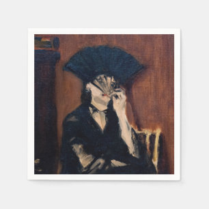 Edouard Manet - Berthe Morisot met een waaier Servet