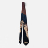 Edouard Manet - Berthe Morisot met een waaier Stropdas (Achterkant)