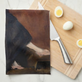 Edouard Manet - Berthe Morisot met een waaier Theedoek (Quarter Fold)