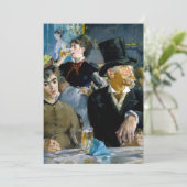 Edouard Manet - Bij de Cafe Bedankkaart (Staand voorkant)