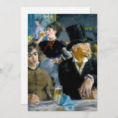 Edouard Manet - Bij de Cafe Bedankkaart (Voorkant / Achterkant)