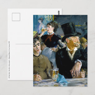 Edouard Manet - Bij de Cafe Briefkaart