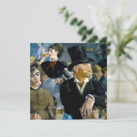 Edouard Manet - Bij de Cafe Kaart (Staand voorkant)